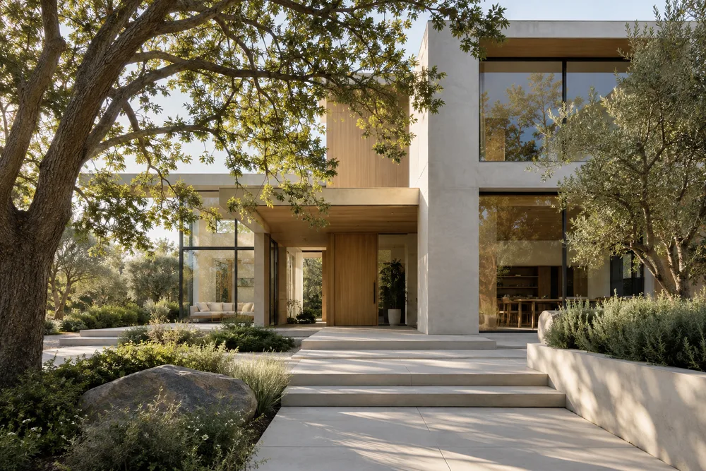 A contemporary courtyard home
